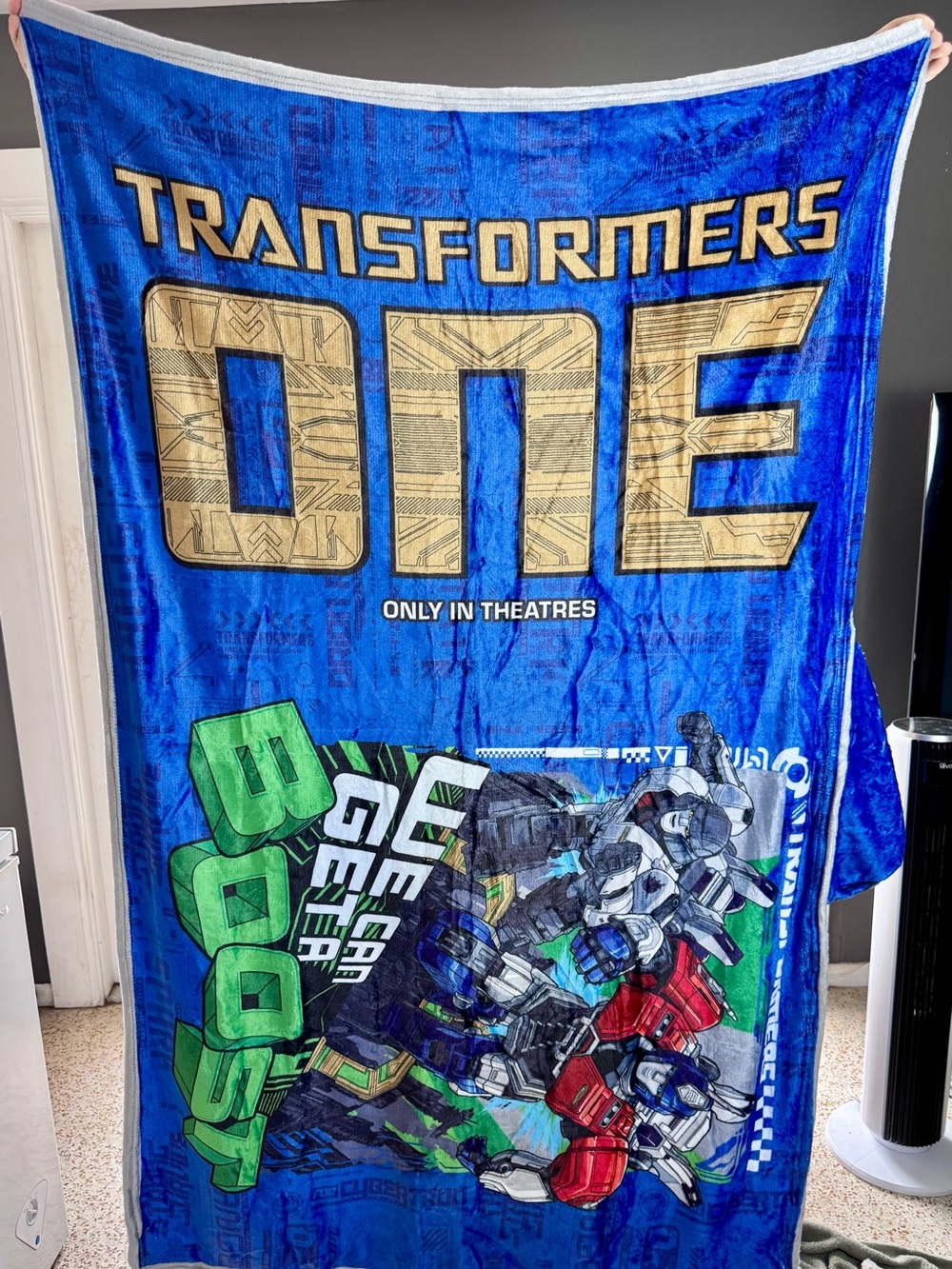 Transformers Hoodie Blanket with cute cover